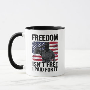 Taza La Libertad No Es Gratuita La Pagué Veterano Milit