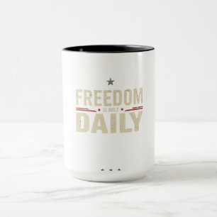 Taza La Libertad se Construye Diariamente   Motivación 