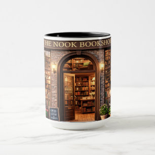 Taza La librería vintage The Nook Book