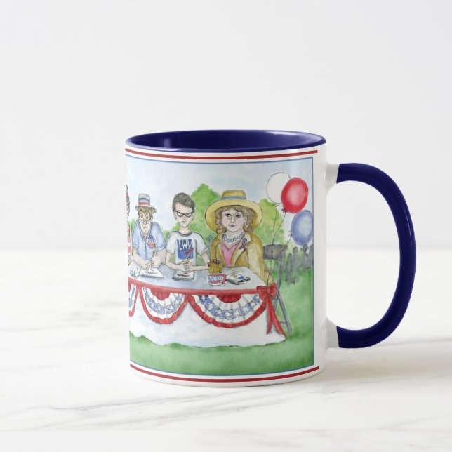 Taza La liga de los votantes de las mujeres en el (Derecha)