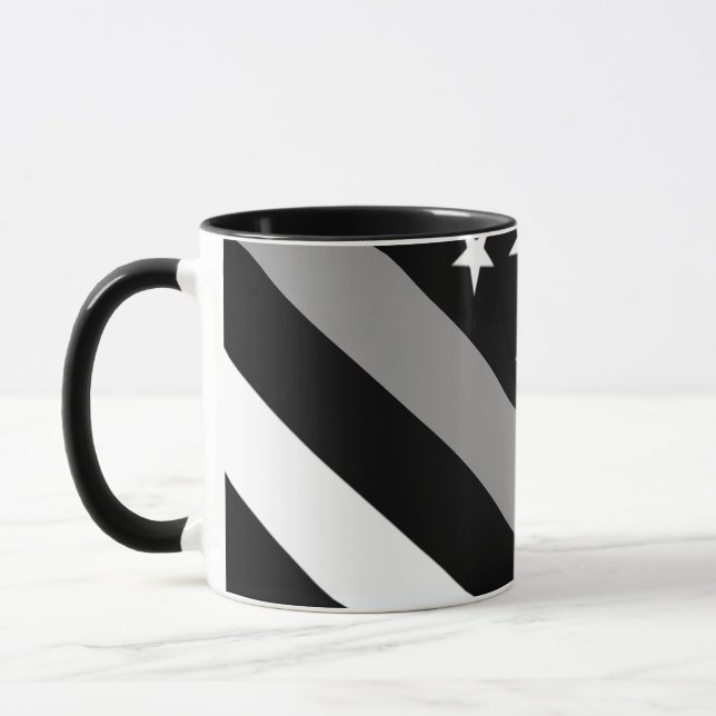Taza La línea de plata fina bandera (Izquierda)