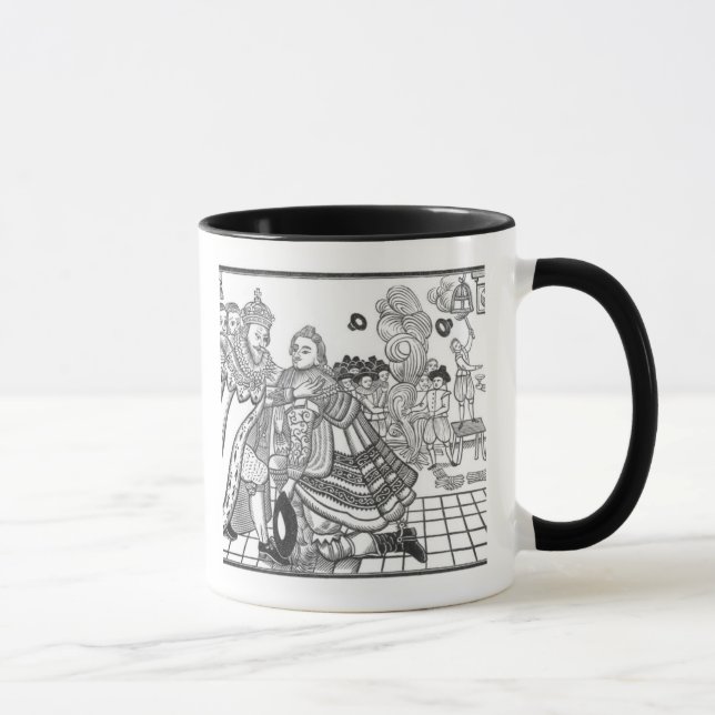 Taza La llegada de su majestad Charles (1600-49) Princ (Derecha)
