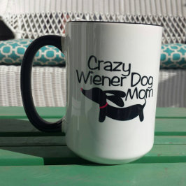 Taza La loca madre del perro vienés Dachshund Coffee Mu
