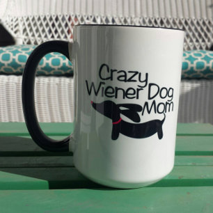 Taza La loca madre del perro vienés Dachshund Coffee Mu