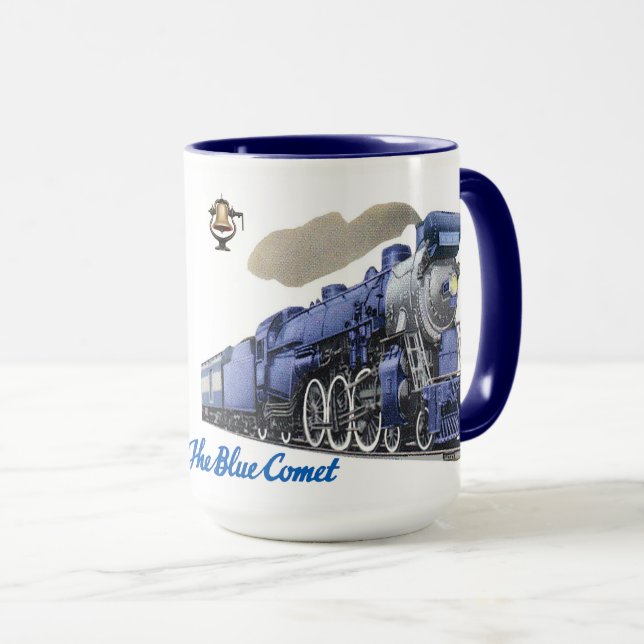 Taza La locomotora de vapor azul del cometa (Anverso derecho)