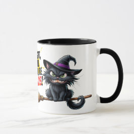 Taza ¡La mágica travesura de un gato loco!