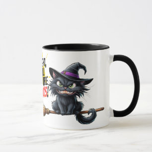 Taza ¡La mágica travesura de un gato loco!