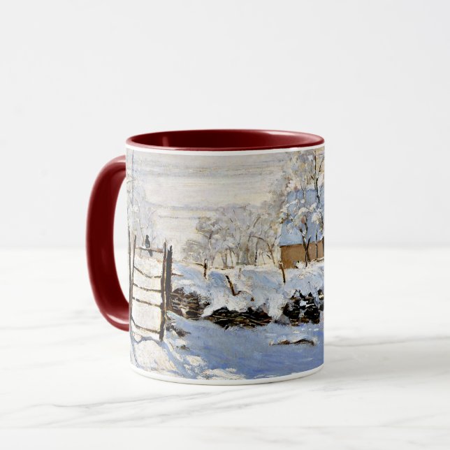 Taza La Magpie, la famosa pintura de Monet (Anverso izquierdo)