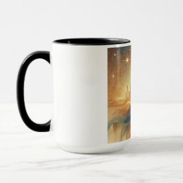 Taza "La majestuosa acuarela del rey de piel oscura"