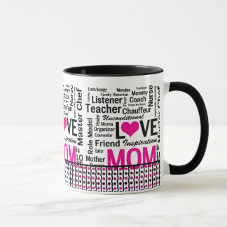 Taza La MAMÁ es AMOR, el día de madre, el cumpleaños de