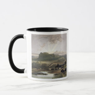 Taza La manada del bisonte en el Missouri superior,
