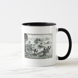 Taza La manera hotentote de la pesca