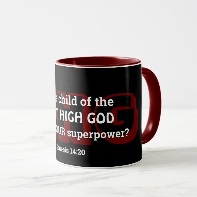 TAZA LA MAYOR SUPERFICIE DE DIOS (Anverso derecho)