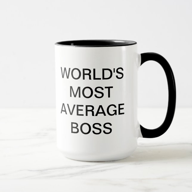 Taza La mayoría del Boss medio del mundo (Derecha)