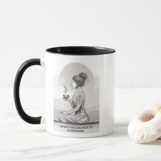 Taza La meditación de Espresso Zen, un Buda caliente
