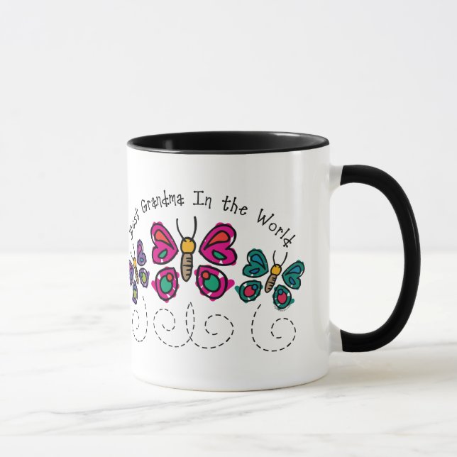 Taza La mejor abuela de la mariposa (Derecha)