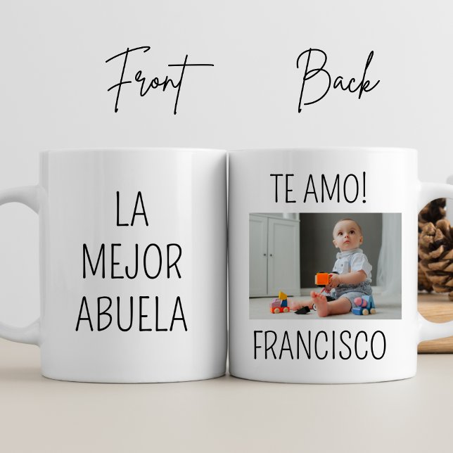 Taza La mejor Abuela Personaliza la foto cumpleaños de  (Subido por el creador)