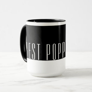 Taza La mejor amapola moderna en blanco y negro jamás