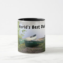 Taza La mejor canoa de campamento de pescadores de papá
