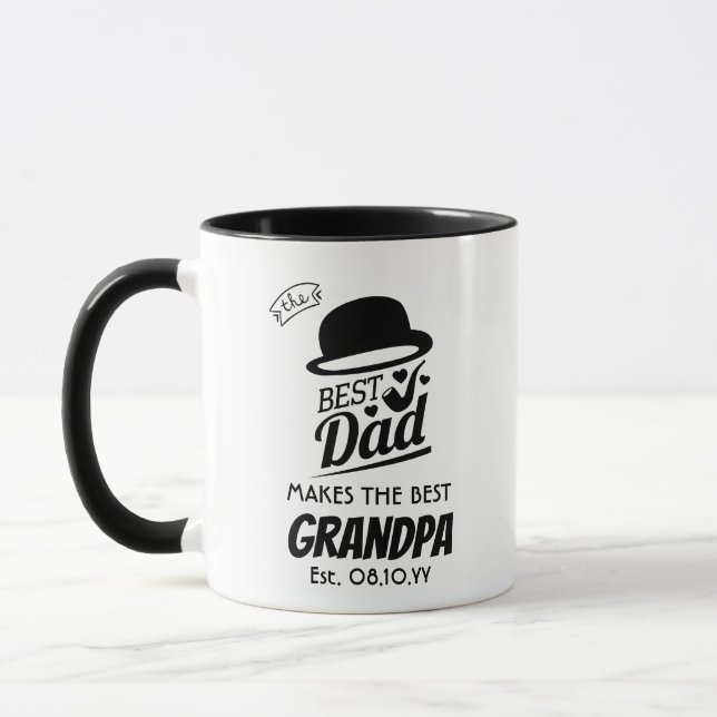 Taza La mejor DAD hace que el mejor abuelo sea personal (Izquierda)