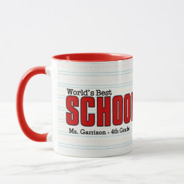 Taza La mejor escuela del mundo habla mal
