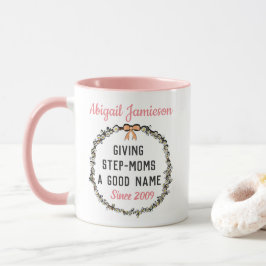Taza La mejor madrastra rosa feliz día de la madre