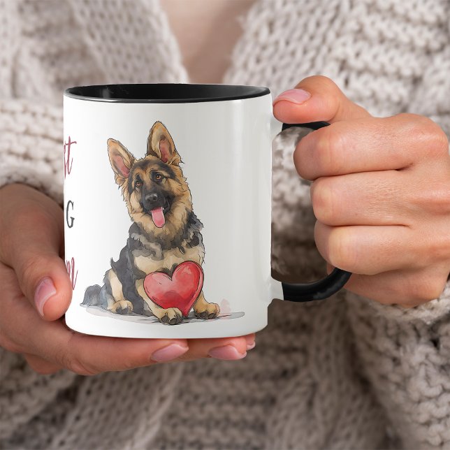 Taza La mejor madre de perro pastora alemana (Subido por el creador)