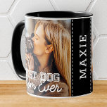 Taza La mejor madre del perro jamás Personalizado moder<br><div class="desc">Este diseño simple y clásico se compone de tipografía de la serif y agrega una foto personalizado</div>