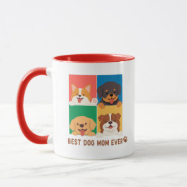 Taza "La mejor madre del perro" Mug Perfecto regalo par
