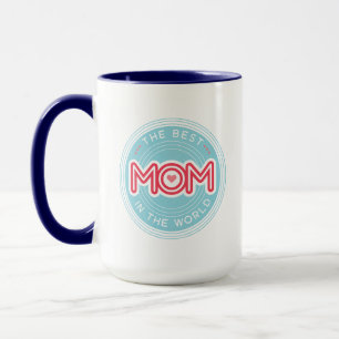 Taza La Mejor Mamá Colores Personalizados Cool