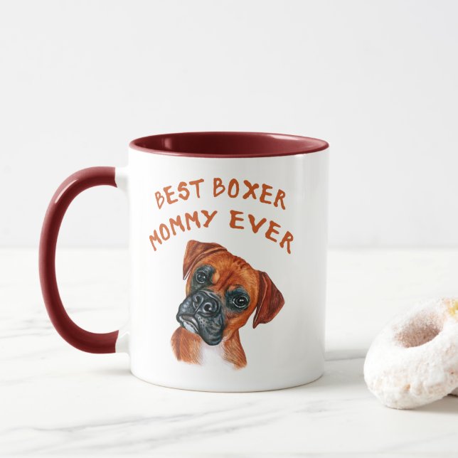 Taza La mejor mamá de Boxer (Con donut)