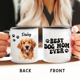 Taza La mejor mamá de perro que alguna vez recuperó el 