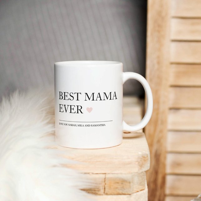 Taza La mejor mamá de todos los tiempos | Feliz Día de  (Subido por el creador)