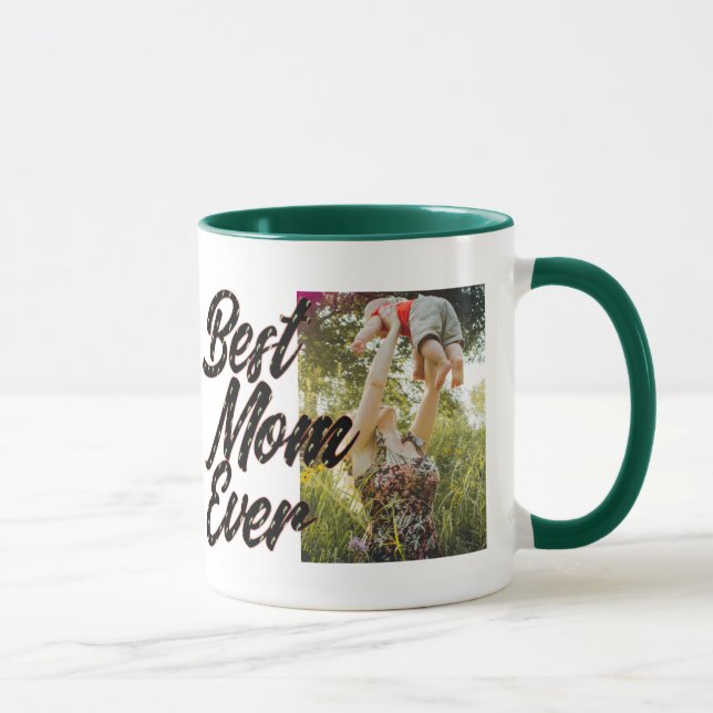 Taza La mejor mamá del cumpleaños de mamá, regalo del d (Derecha)