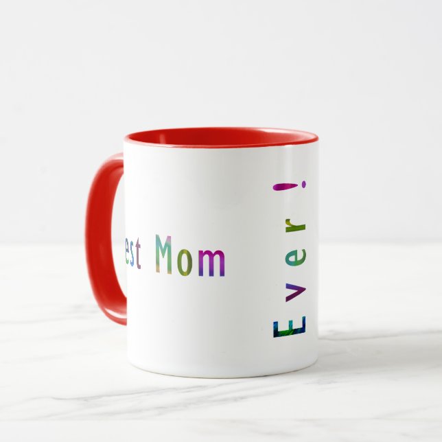 Taza La mejor mamá del mundo, El mejor papá del mundo e (Anverso izquierdo)
