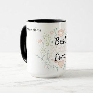 Taza La Mejor Mamá del Mundo Regalo de Cerámica de Lu