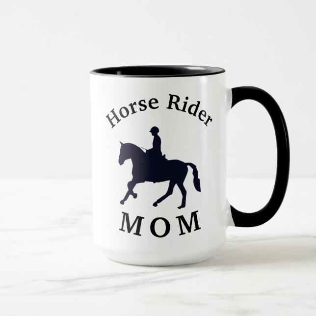 Taza ¡La mejor "MAMÁ Jinete de Caballos"! Día de la mad (Derecha)