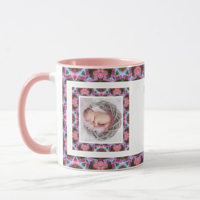 Taza La mejor Mamá rosada de la Mamá personalizado del  (Izquierda)