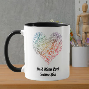 Taza La mejor mamá siempre colorida personalidad del co