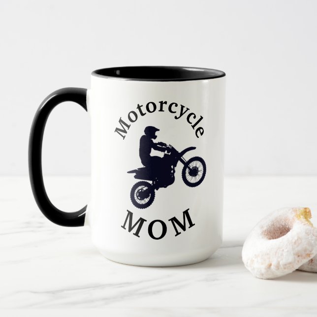 Taza ¡La mejor "MOTOCICLETA MOM"! Día de la madre (Con donut)
