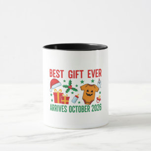 Taza La Mejor Navidad Llega en Octubre 2026 Pareja de N