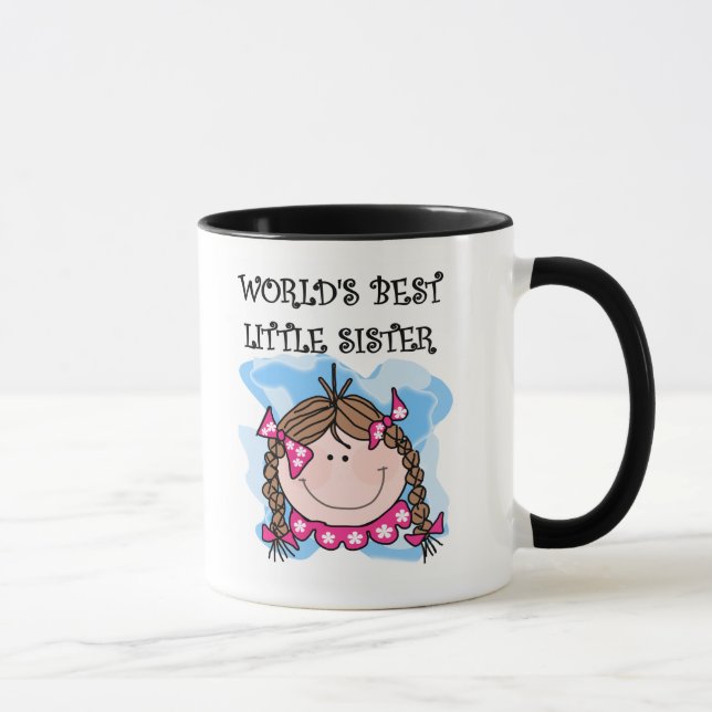 Taza La mejor pequeña hermana de Brunettte (Derecha)