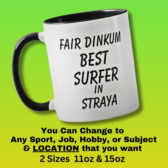 Taza La mejor seguridad de Dinkum en Straya (Subido por el creador)