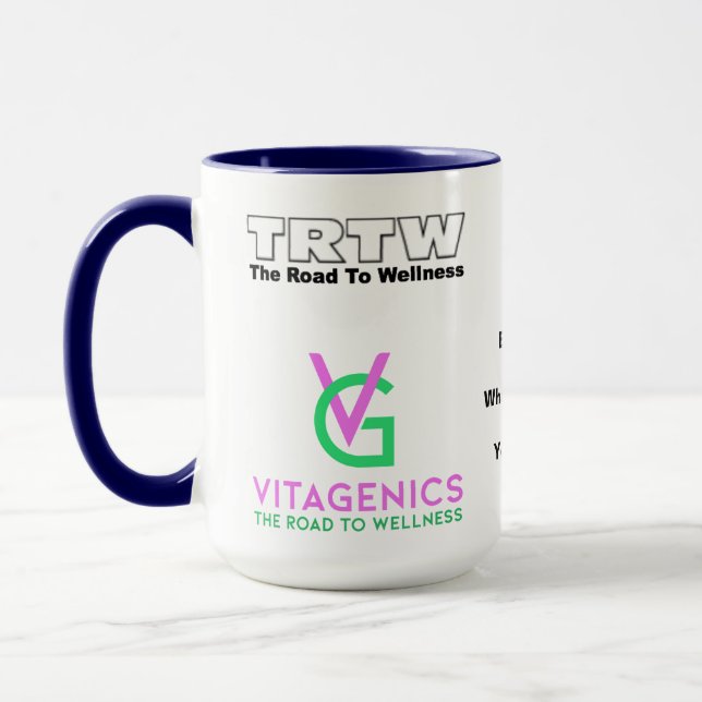 Taza La mente es todo. Vitagenics Mug (Izquierda)