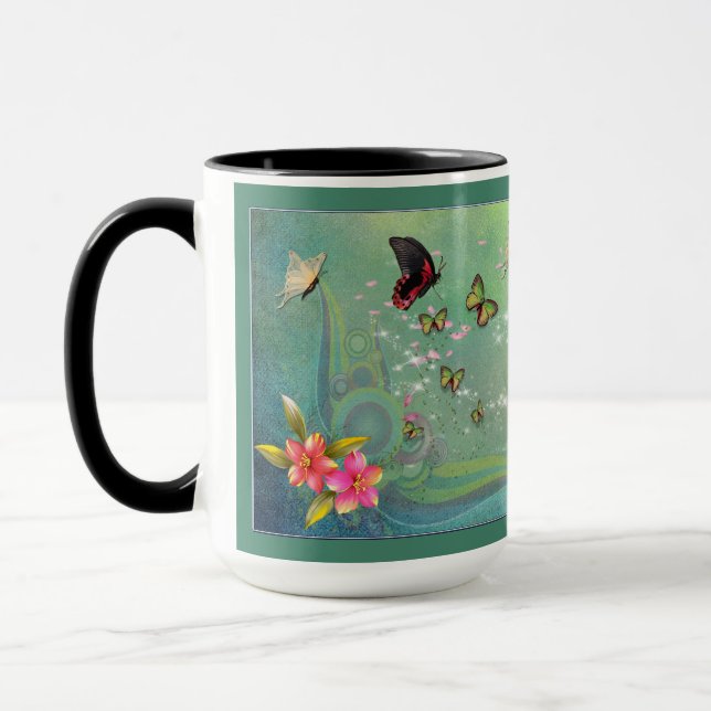 Taza La moda de la fantasía de las damas (Izquierda)