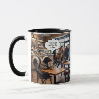 Taza La mofeta sigue estando en negación
