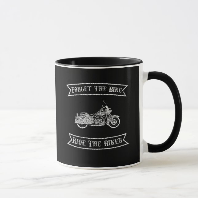 Taza La motocicleta olvida el paseo de la bici el (Derecha)