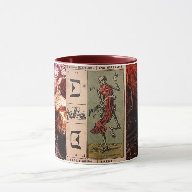 Taza La Muerte Tarot Card Coffee Mug (Centro)