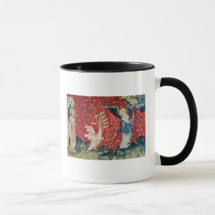 Taza La mujer que recibe las alas para huir del dragón