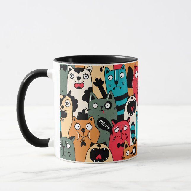 Taza La multitud de gatos (Izquierda)